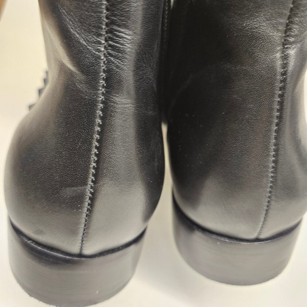 ASH Studded Leather WhyNot Combat Boots 38 Moto Punk Edgy Biker - Picture 11 of 13